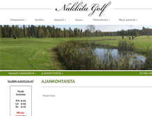 Tablet Screenshot of nakkilagolf.fi